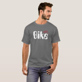 自転車でバイクもしくは自転車に乗る人 Tシャツ (正面フル)