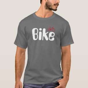自転車でバイクもしくは自転車に乗る人 Tシャツ