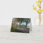 自転車で下り連帯カード カード (黄色い花)