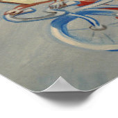 自転車で乗り込む ポスター (角)