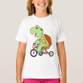 自転車で亀 Tシャツ (正面)