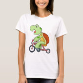自転車で亀 Tシャツ (正面)