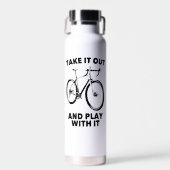 自転車で出し遊て行け ウォーターボトル (正面)