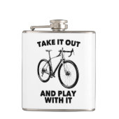自転車で出し遊て行け フラスク (正面)