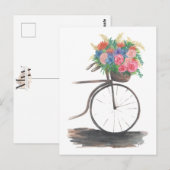 自転車で市場から帰還 ポストカード (正面/裏面)