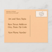 自転車で移動する 案内ポストカード (裏面)