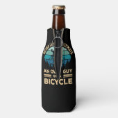 自転車で老人を甘く見てはいけないおもしろい ボトルクーラー (ボトル裏面)