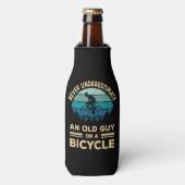 自転車で老人を甘く見てはいけないおもしろい ボトルクーラー (ボトル正面)