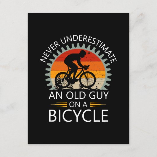 自転車で老人を過小評価してはいけない エンクロージャーカード (正面)