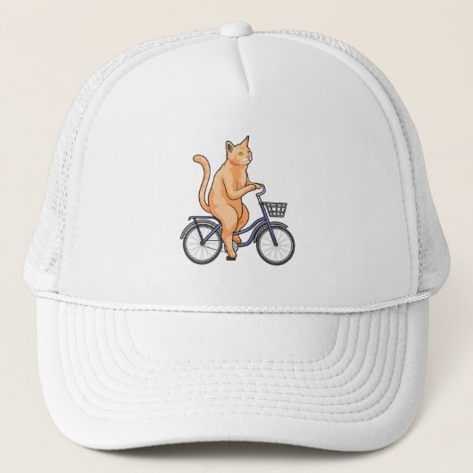 自転車で行く猫 キャップ (正面)
