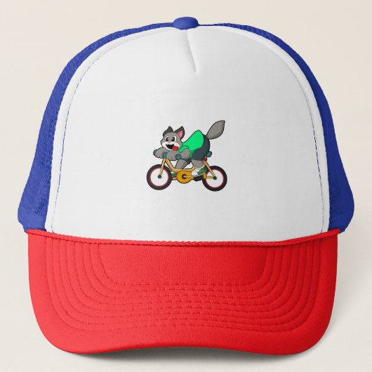 自転車で行く猫 キャップ (正面)