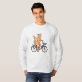 自転車で行く猫 Tシャツ (正面フル)