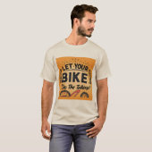 自転車で話し合いなさい Tシャツ (正面フル)