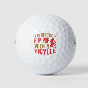 自転車でAをポップ・アートの軽く見ポップ・アートのたことがない ゴルフボール