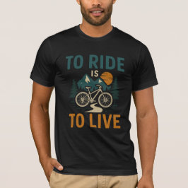 自転車でTシャツに乗ること Tシャツ