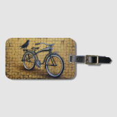 自転車とカラス ラゲッジタグ (正面横)