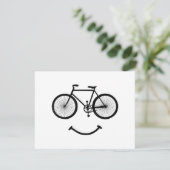 自転車とスマイルTシャツ自転車Tシャツ自転車TシャツBlac シーズンカード (スタンド正面)