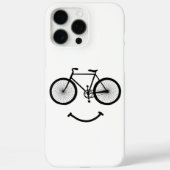 自転車とスマイルTシャツ自転車Tシャツ自転車TシャツBlac Case-Mate iPhoneケース (裏面)