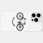 自転車とスマイルTシャツ自転車Tシャツ自転車TシャツBlac Case-Mate iPhoneケース (裏面 (横))
