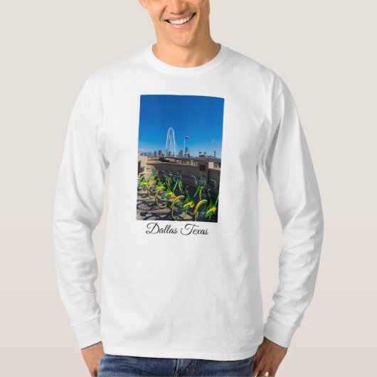 自転車とダラス Tシャツ (正面)