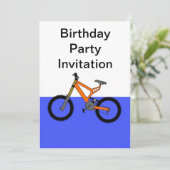 自転車と一緒にお誕生日会へようこそ 招待状 (スタンド正面)