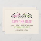 自転車と彼女の結婚式の日付を保存 セーブザデート (正面/裏面)