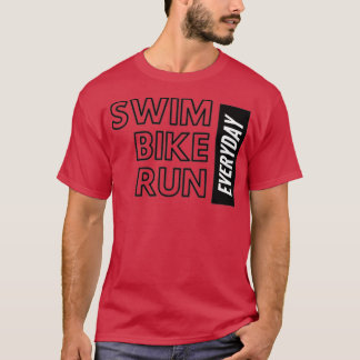自転車と毎日のト走リアスリート Tシャツ