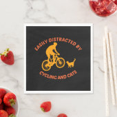 自転車と猫 スタンダードランチョンナプキン (インサイチュ)