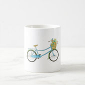 自転車と花 コーヒーマグカップ (中央)
