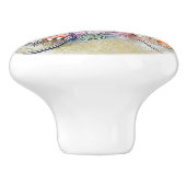 自転車と花 セラミックノブ (側面)