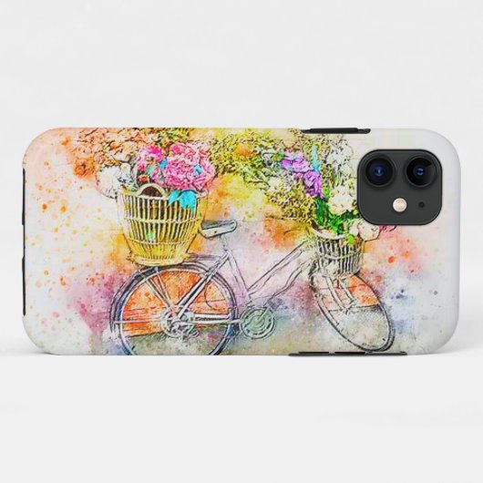 自転車と花 Case-Mate iPhoneケース (裏面(横))