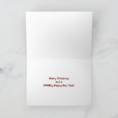 自転車と車輪クリスマスカード。 シーズンカード (内部)