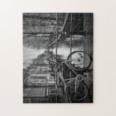 自転車と運河 ジグソーパズル (縦)