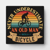 自転車に乗ったおじいさんをナメるな フォトプラーク (正面)