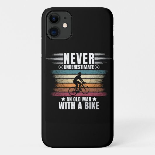自転車に乗ったおじいさんをナメるな Case-Mate iPhoneケース (裏面)