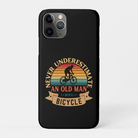 自転車に乗ったおじいさんをナメるな Case-Mate iPhoneケース (裏)