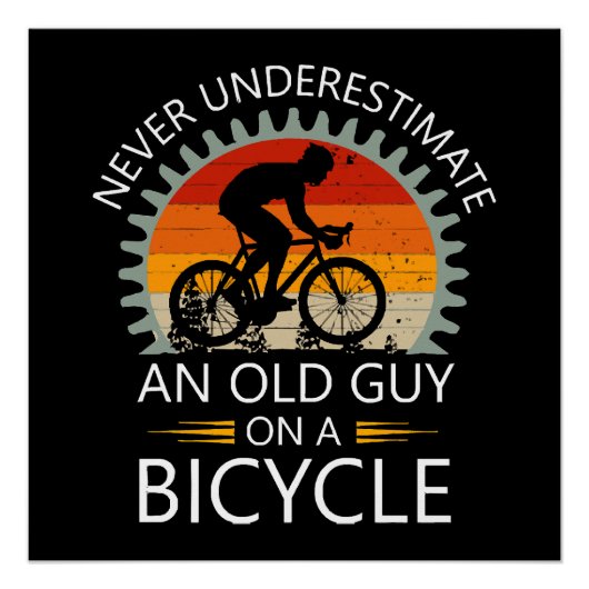 自転車に乗ったおじさんをナメてはいけない ポスター (正面)