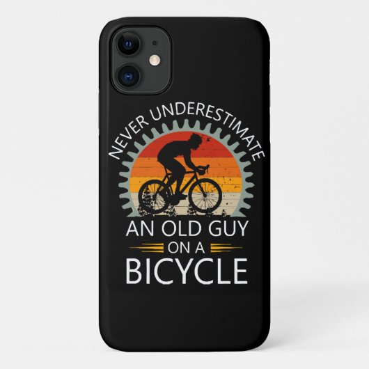 自転車に乗ったおじさんをナメてはいけない Case-Mate iPhoneケース (裏面)
