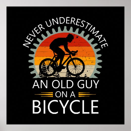  自転車に乗ったおじさんをナメるな ポスター (正面)