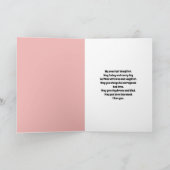 自転車に乗ったかわいい女の子の誕生日を祝う カード (内部)