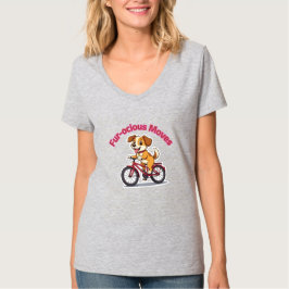 **自転車に乗ったかわいい犬 – Funny Cycling Dog** Tシャツ