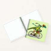 自転車に乗ったアナビセチア恐竜。 ノートブック (内部)