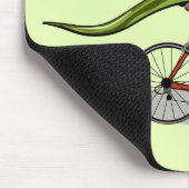 自転車に乗ったアナビセチア恐竜。 マウスパッド (コーナー)