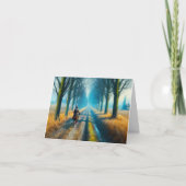 自転車に乗った人 カード (正面)