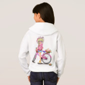 自転車に乗った女の子パーカー (裏面フル)