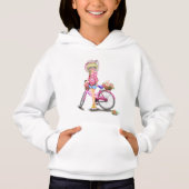 自転車に乗った女の子パーカー (正面)