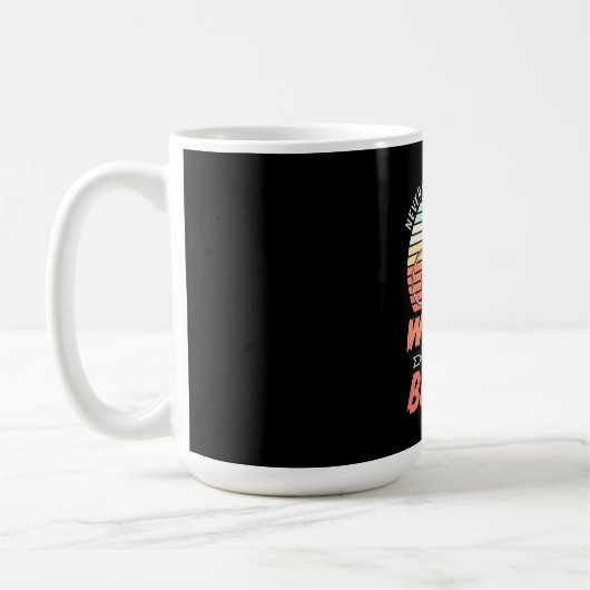 自転車に乗った女性 コーヒーマグカップ (左)