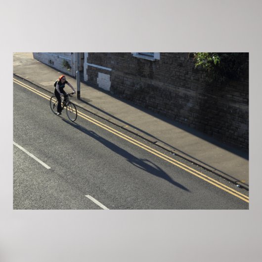 自転車に乗った少女 ポスター (正面)