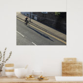 自転車に乗った少女 ポスター (キッチン)