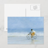 自転車に乗った少年2 ポストカード (正面/裏面)